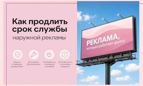 Как продлить срок службы наружной рекламы в Лиски