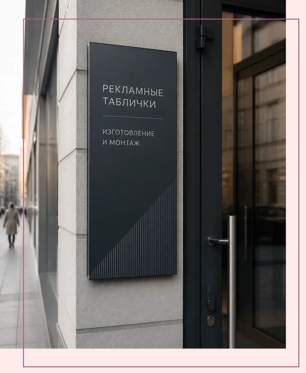 Рекламные таблички в Лиски по цене от 4923 р. | Аванза-Лск