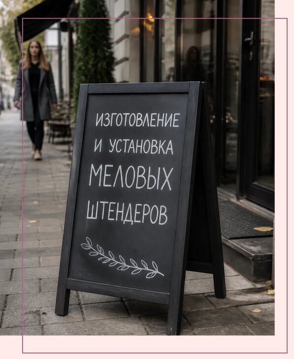 Меловые штендеры в Лиски по цене от 7112 р. | Аванза-Лск